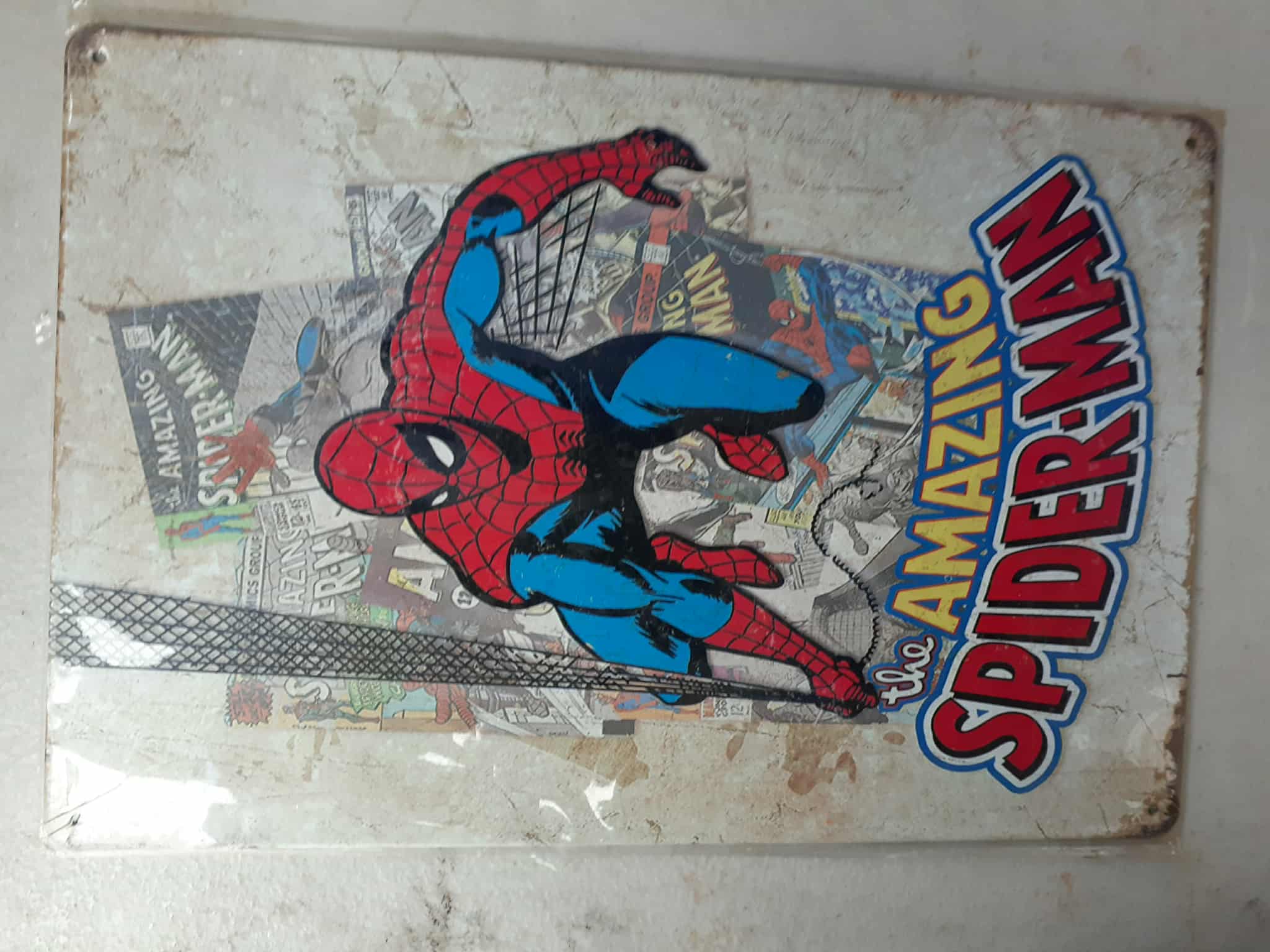 Metal sign 30 x 20 cm, Spider man