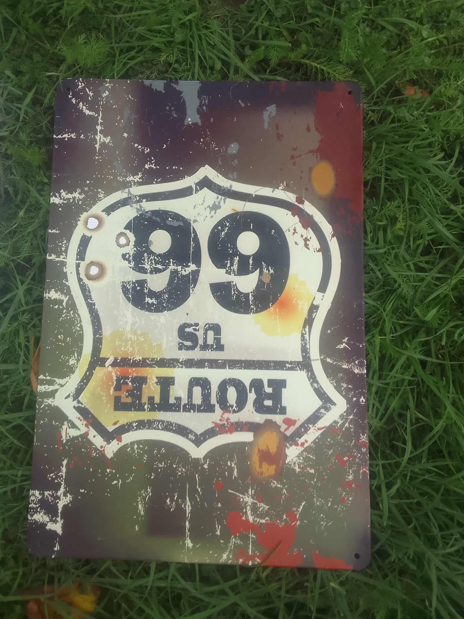Metal sign  30 x  20 cm, Route 66