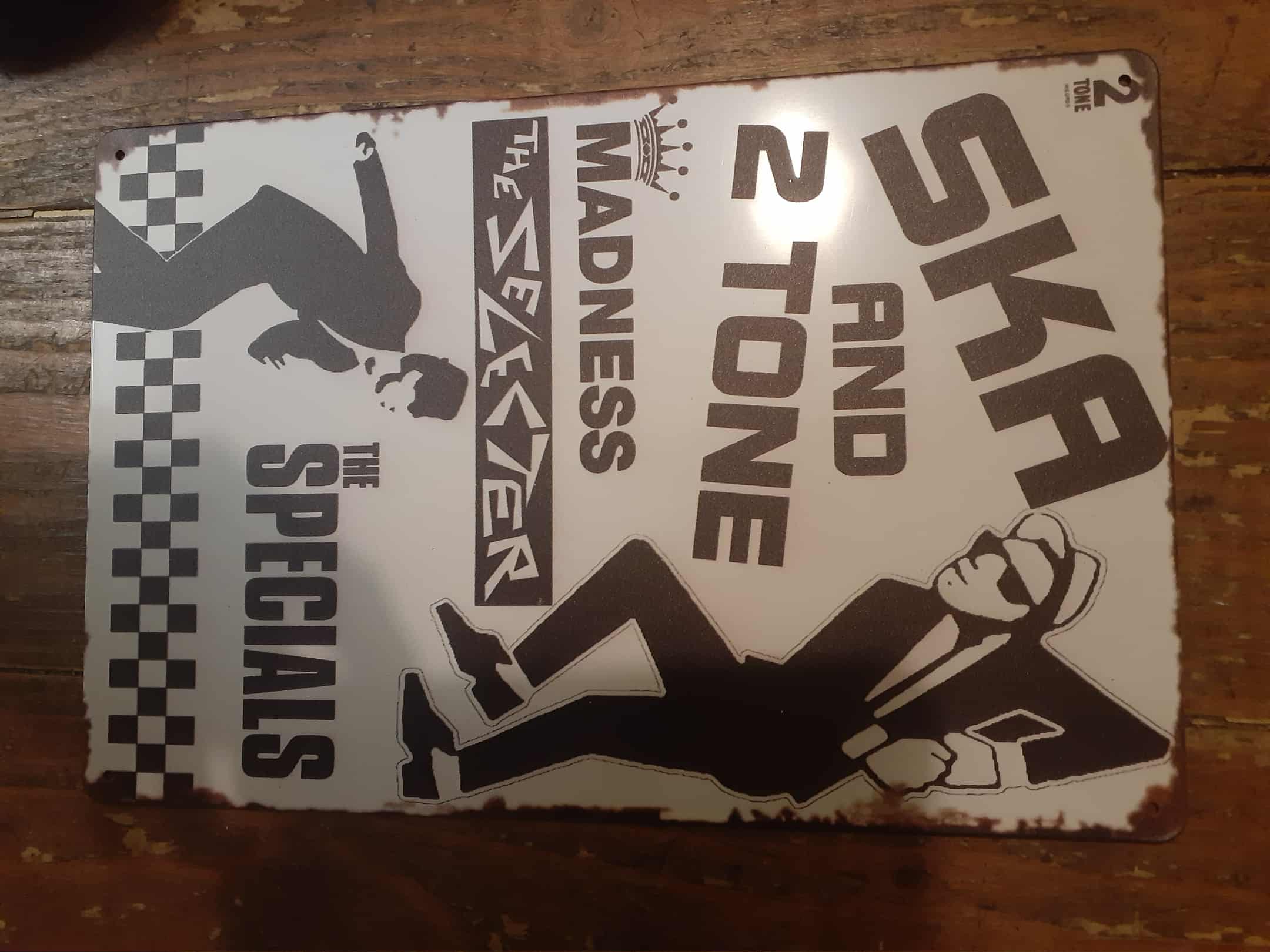 Metal sign 30 x 20 cm , 2 Tone SKA