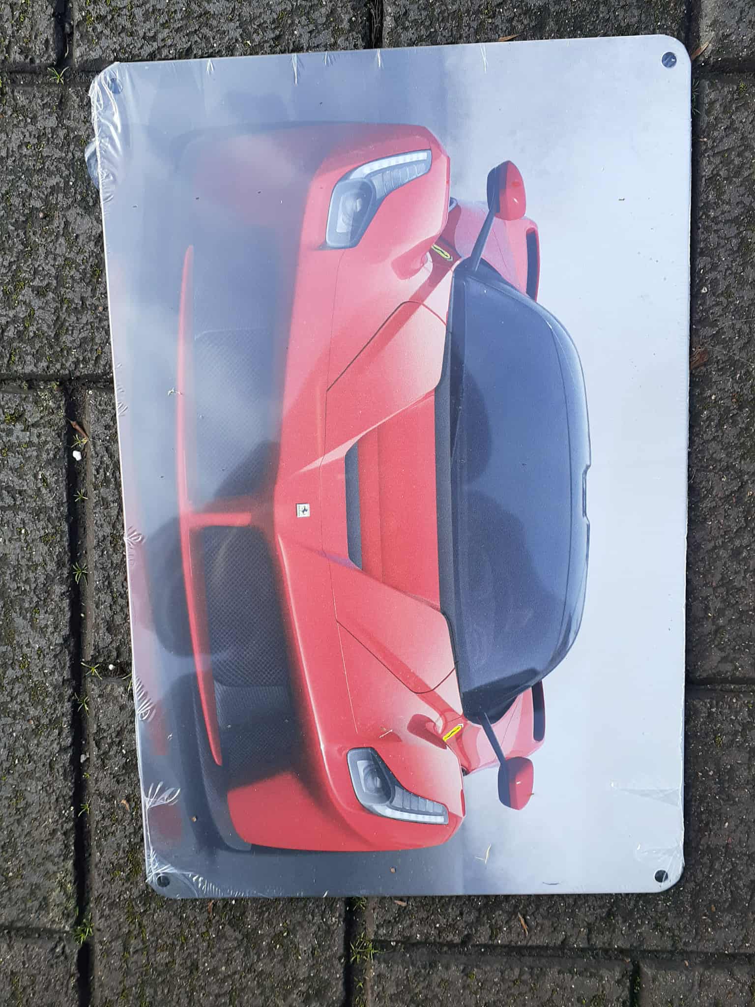 Metal sign 30 x 20 cm , Red Ferrari