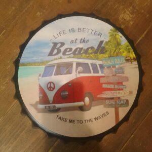 Metal Bottle top , V Dub at the beach