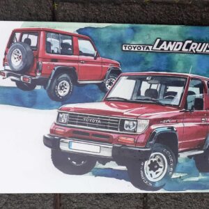 Metal sign 30 x 20cm , Toyota Land cruiser