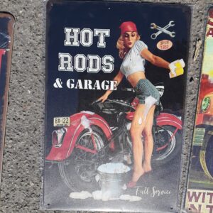 Metal sign 30 x 20 cm , Hot rods