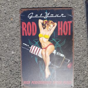 Metal sign 30 x 20 cm , Rod Hot