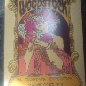 Metal sign 30 x 20 cm ,  Woodstock 1969