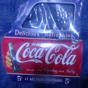 Car door metal wall art  , Approx 2 feet wide Coca cola