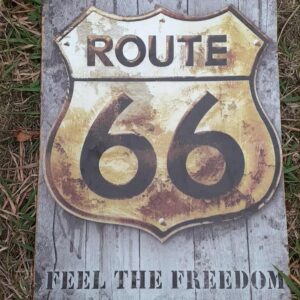 Metal sign 30 x 20 cm amazing metal art sign ,  Route 66