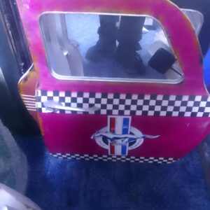 Car door metal wall art  , Approx 2 feet wide Mustang
