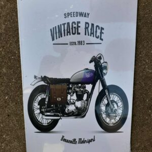 Metal sign 30 x 20 cm , Vintage race speedway