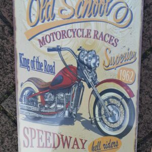 Metal signs 30 x 20 cm ,Old school motor cycles