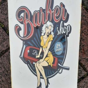 Metal signs 30 x 20 cm , Barber shop