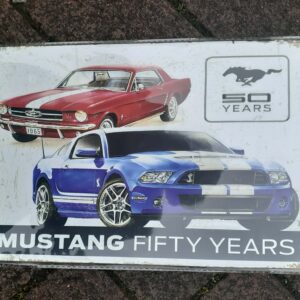 Metal Sign 30 x 20 cm Mustang