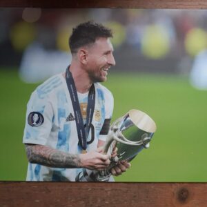 Metal Sign 30 x 20 cm  Messi cup
