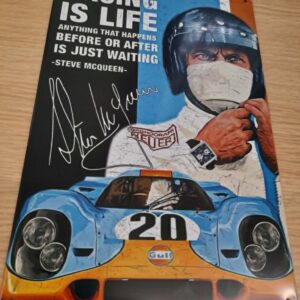 Metal sign 30 x 20 cm Amazing  Le Mans , Steve Mcqueen , No 20
