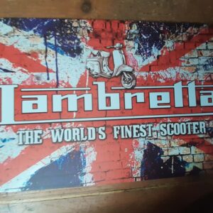 Metal sign 30 x 20 cm , Lambretta Union