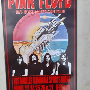 Metal sign 30 x 20 cm , Pink Floyd 1975 tour Los Angeles