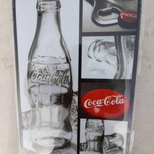 Metal Sign 30 x 20 cm Cola clear bottle